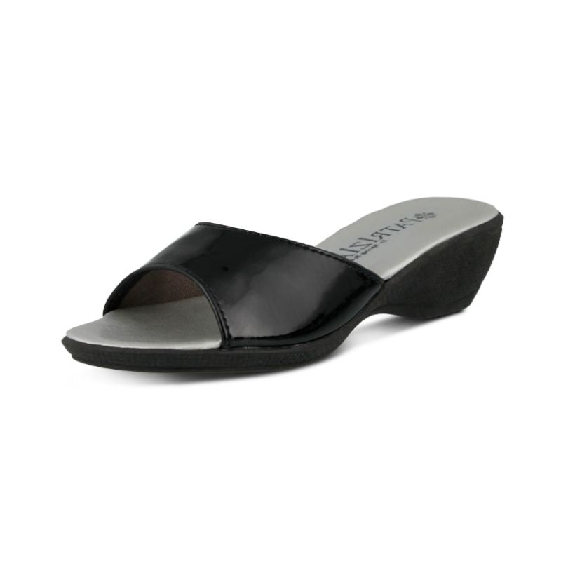 Black dress online slides