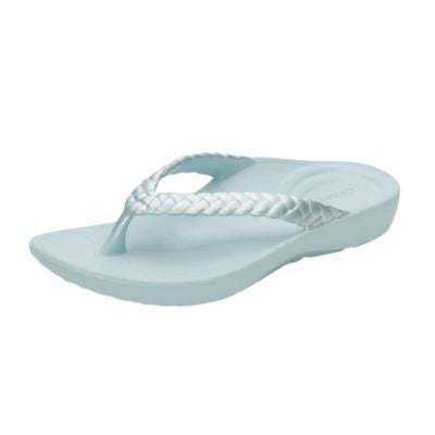 Aetrex Vicki Mint Gloss Women's Flipflops