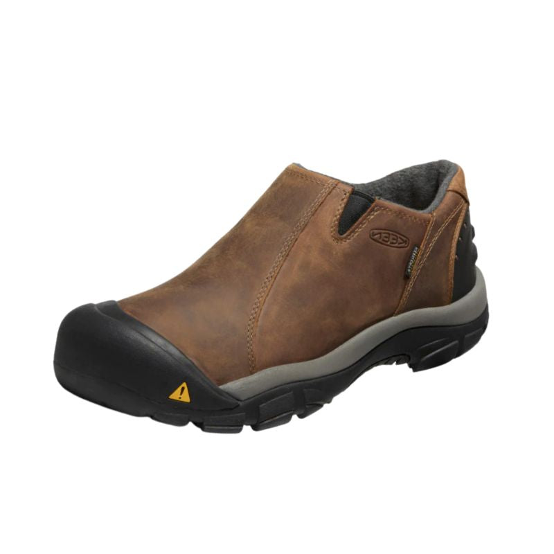 Keen Brixen Low WP Slate Black/Madder Brown Men's Low Ankle Boots
