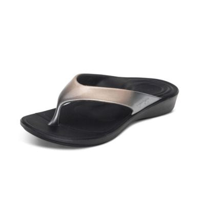 Aetrex Maui Metallic Ombre Women's Flips