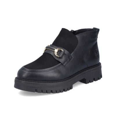 Rieker 47582-00 Black Women's Ankle Boots