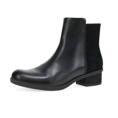 Dansko Denay Waterproof Milled Black Women's Ankle Boots
