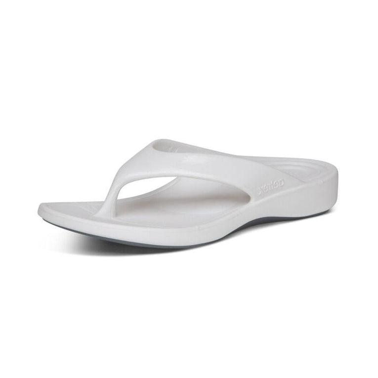 Aetrex Maui White Women's Flips