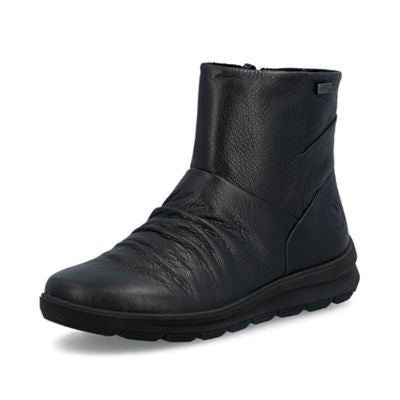 Rieker Black Leather Women's Ankle Boots | Z0066-00