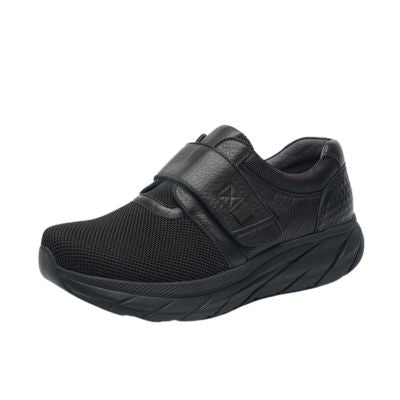 G Comfort SP-1512S Black Stretch Men's Walking Shoes