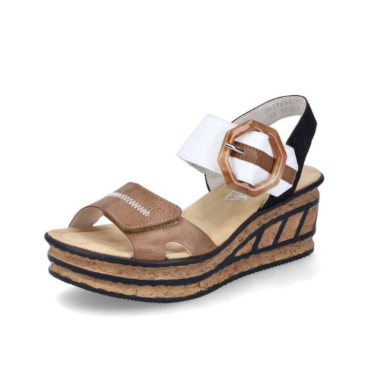 Rieker 68176-64 Women's Wedge Sandals