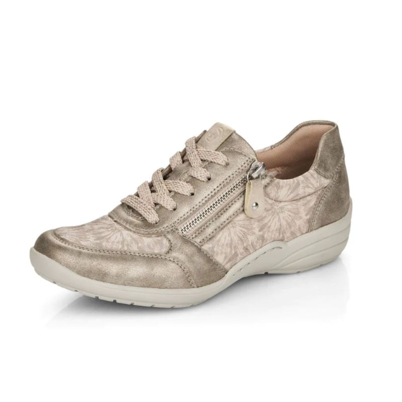 Remonte R7637-60 Beige Combination Women's Walking Shoes