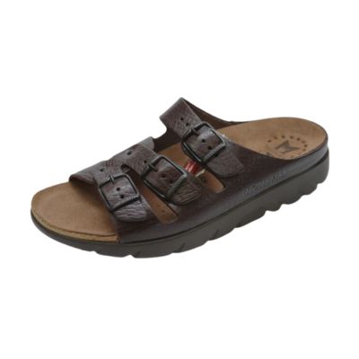 Mephisto Zach Fit Dark Brown Buffalo 4451 Unisex Slides