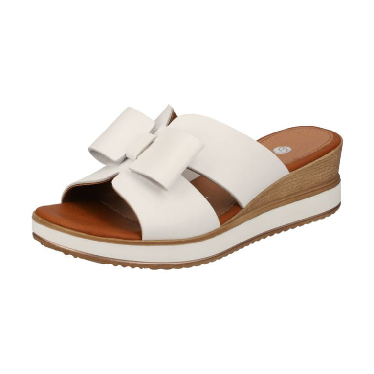 Remonte D6456-80 White Women's Wedge Slides