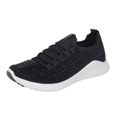 Aetrex Carly Sparkle Black Women's Sneakers