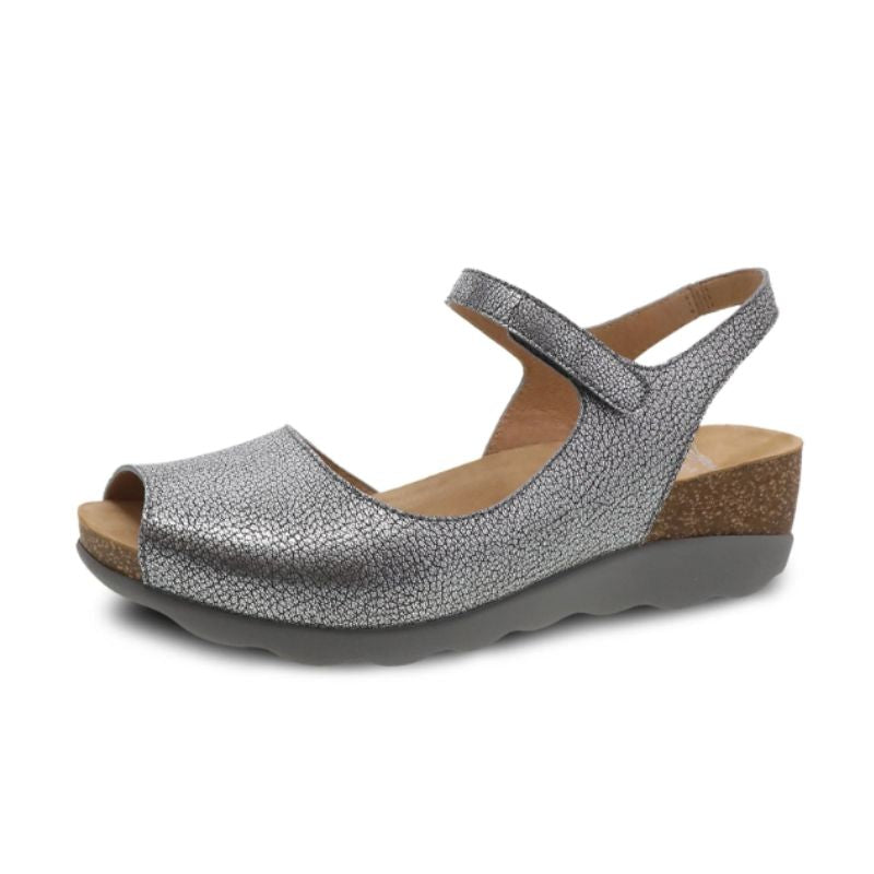 Dansko Marcy Metallic Pewter Women's Sandals