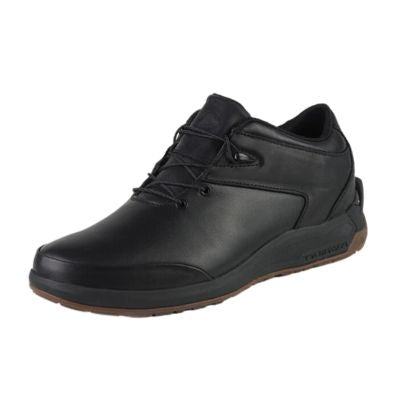 Powerlace Leather Black Auto-Lacing Men's Walking Shoes