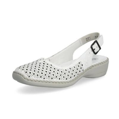 Rieker 41350-80 White Women's Sandals