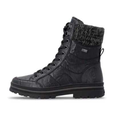 Remonte Black Women's Mid Height Boots | D2U70-03