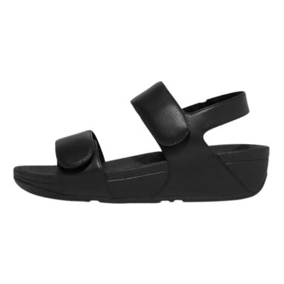 Fitflop Lulu Adjustable All Black Back-Strap Women's Sandals
