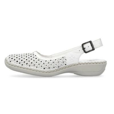 Rieker 41350-80 White Women's Sandals