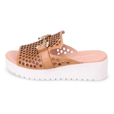 Django & Juliette Osteno Tan Women's Slide Sandals