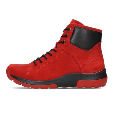 Wolky 63050 US-Ambient D Red Women's Ankle Boots