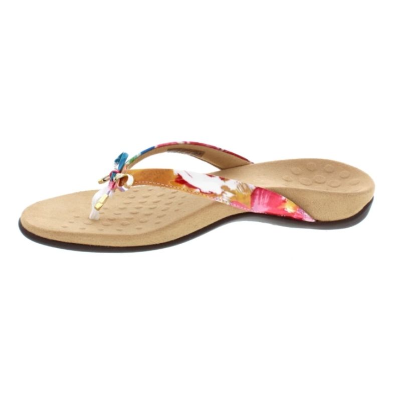 Vionic Rest Bella II White Floral Women's Flipflops