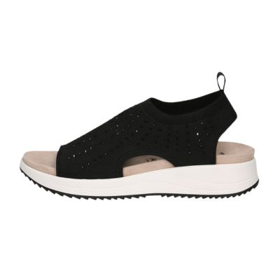 Caprice 9-28706-42 035 Black Knit Women's Sandals