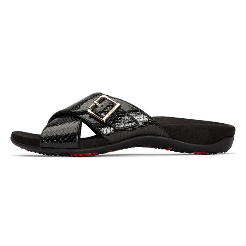 Vionic Dorie 341 Black Snake Women's Slides FINAL SALE