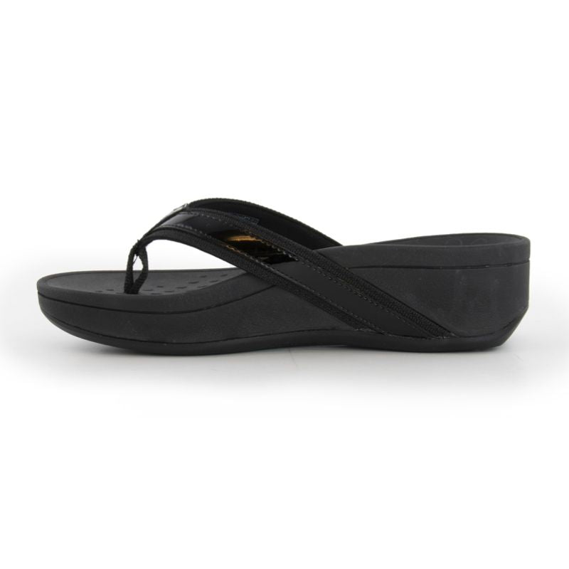 Vionic Pacific Hightide Black Women's Flipflops