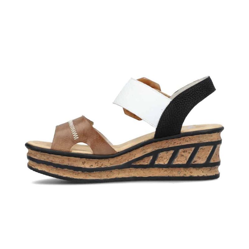 Rieker 68176-64 Women's Wedge Sandals