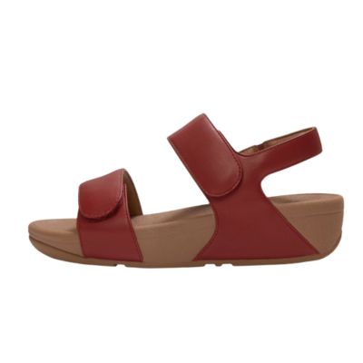 Fitflop Lulu Adjustable Burnt Berry Back-Strap Women's Sandals