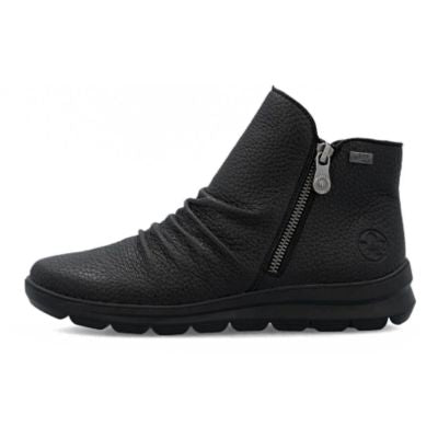 Rieker Z0056-00 Black Women's Ankle Boots