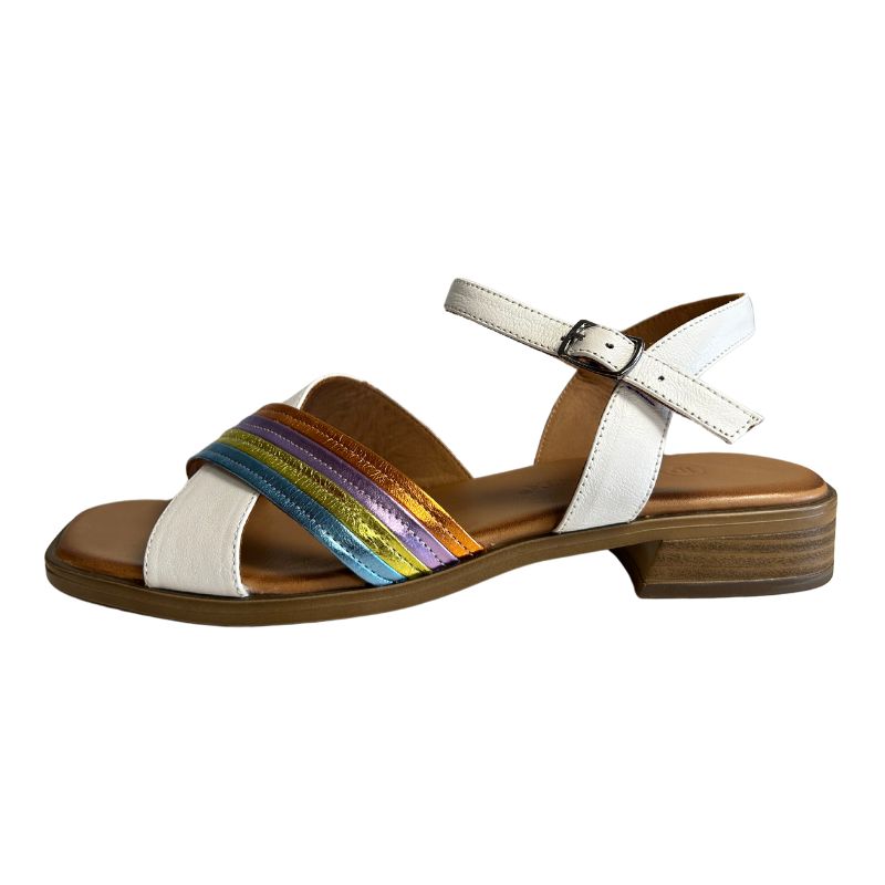 La Pinta DBL2 White Multi Women's Sandals