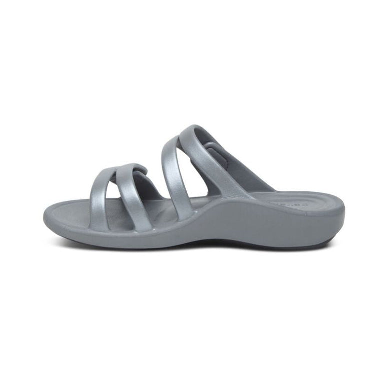 Aetrex Janey Sport Grey Women's Slides