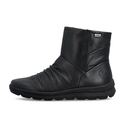 Rieker Black Leather Women's Ankle Boots | Z0066-00