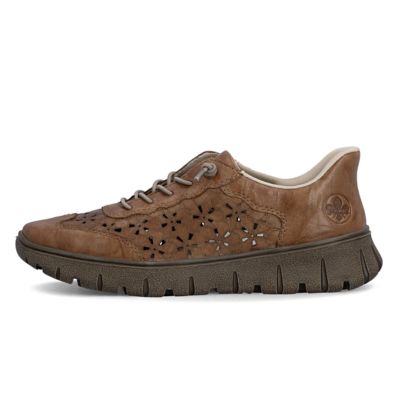 Rieker N1358-22 Brown Slip-On Women's Walking Shoes