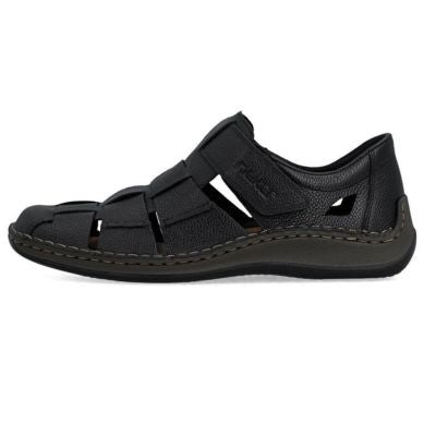 Rieker 05281-00 Black Men's Sandals