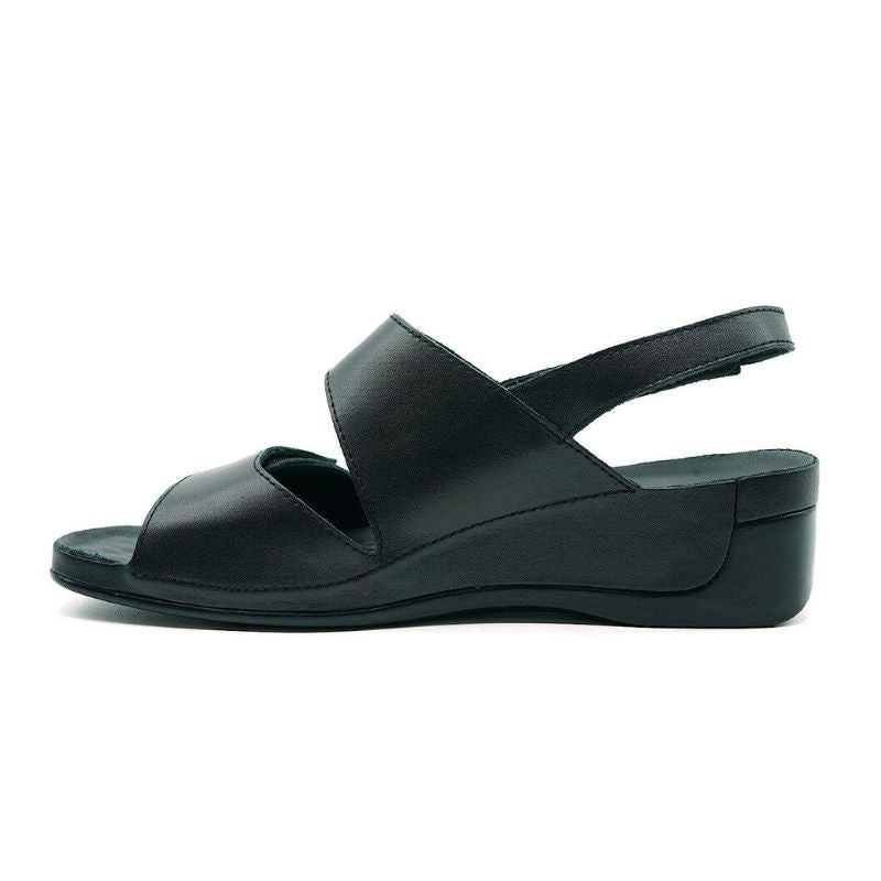 Vital Tina Nappa Black Women's Sandals