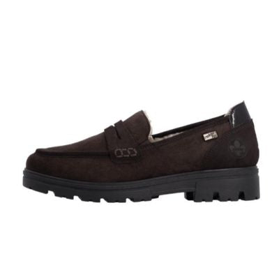 Rieker Brown Suede Women's Moccasins | 43051-25