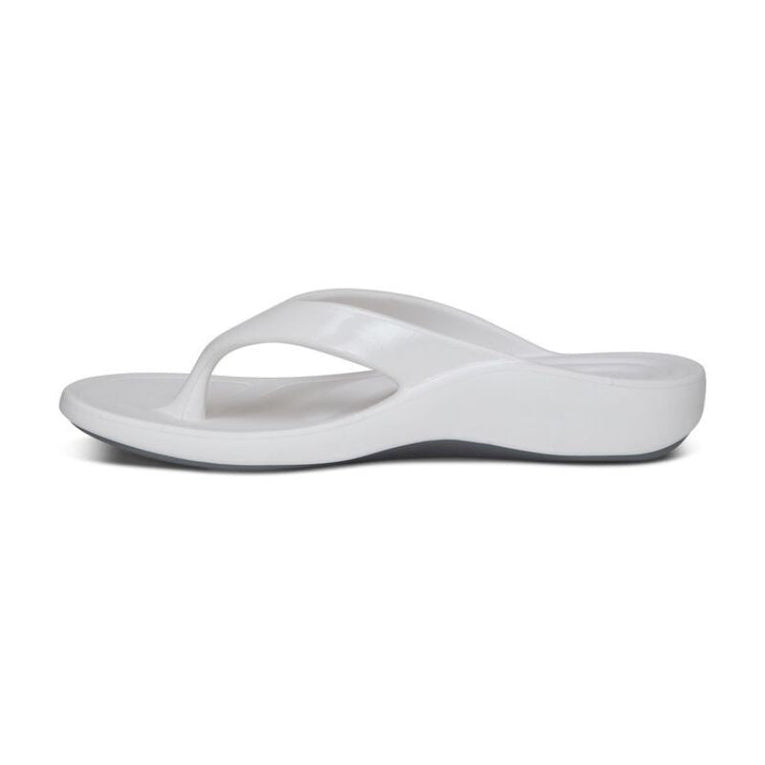 Aetrex Maui White Women's Flips