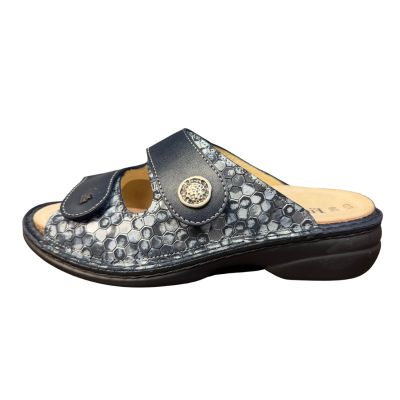 Finn Comfort Zeno Indigo/Atlantic/Marine Women's Slides