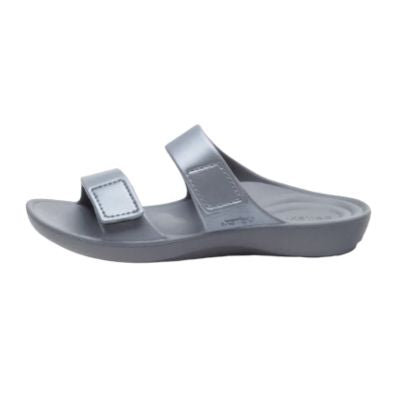 Aetrex Kaia Pewter Women's Flipflops