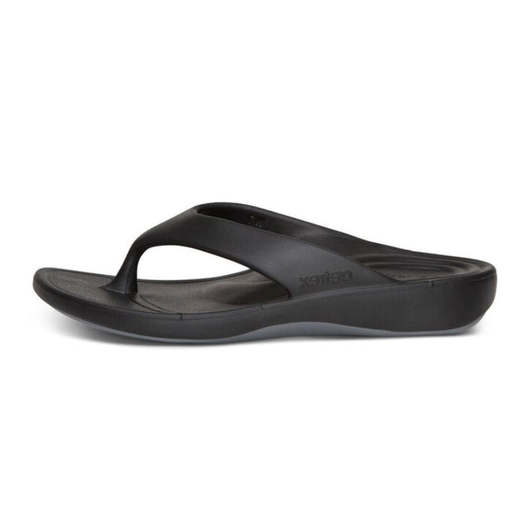 Aetrex Maui Black Men's Flips