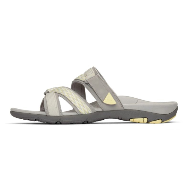 Vionic Braeden Grey Yellow 310 Women's Slides FINAL SALE