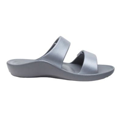 Aetrex Kaia Pewter Women's Flipflops