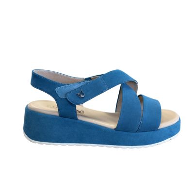 Caprice 9-28305-44 817 Blue Nubuc Women's Sandals
