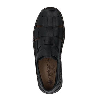 Rieker 05281-00 Black Men's Sandals
