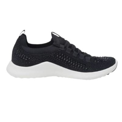 Aetrex Carly Sparkle Black Women's Sneakers