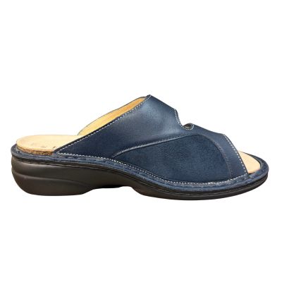 Finn Comfort Zeno Indigo/Atlantic/Marine Women's Slides