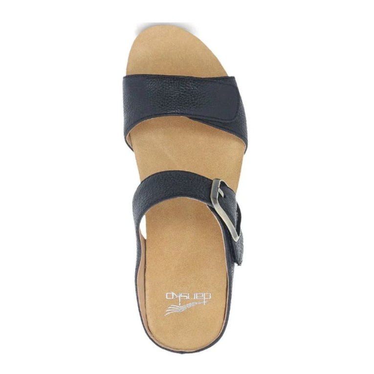 Dansko Tanya Milled Burnished Black Women's Slides