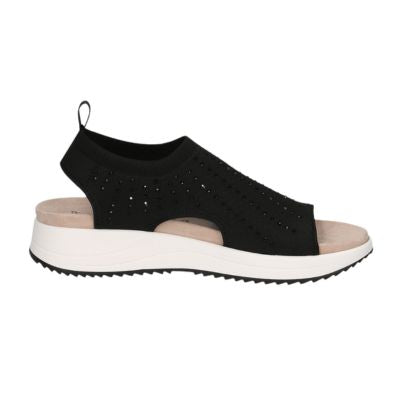 Caprice 9-28706-42 035 Black Knit Women's Sandals