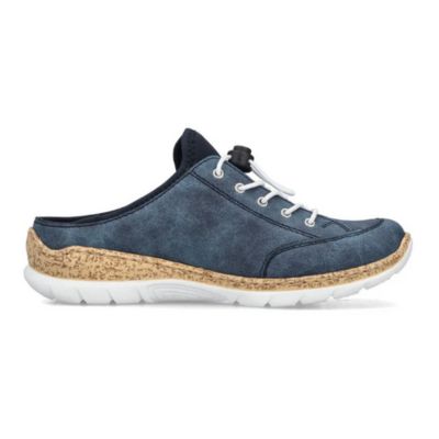 Rieker N4210-14 Blue Women's Clogs