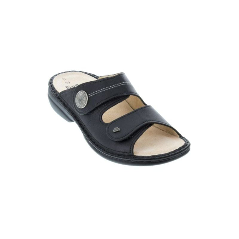 Finn Comfort Sansibar Black Women's Slides